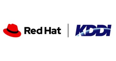 red hat and kddi logos